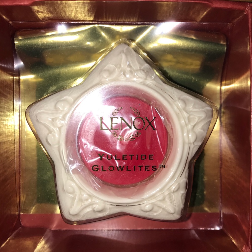 Lenox Yuletide Glowlites Star Tea Light